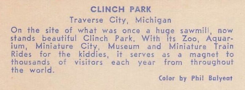 Miniature City at Clinch Park - Vintage Postcard (newer photo)